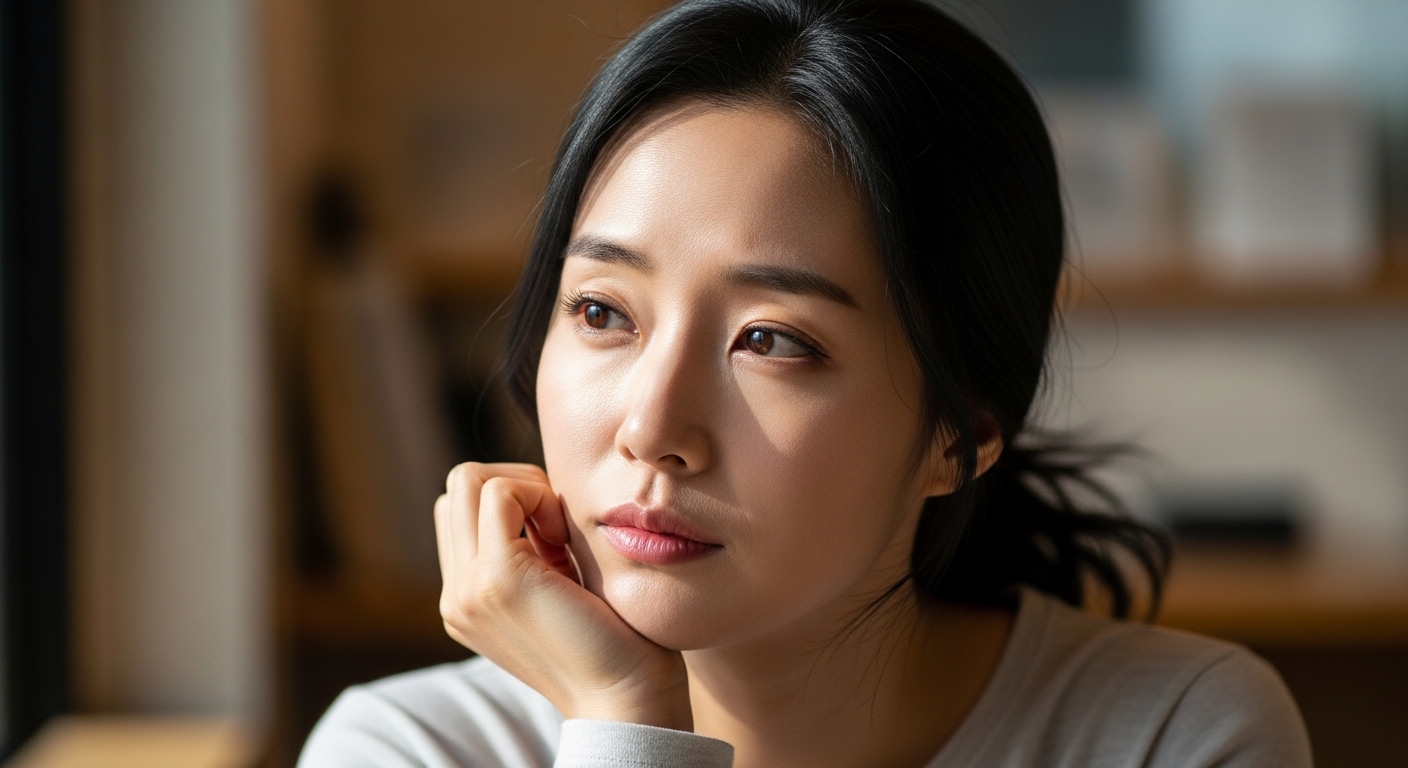 스마일라식 수술 전 부작용과 실수를 걱정하는 환자의 모습