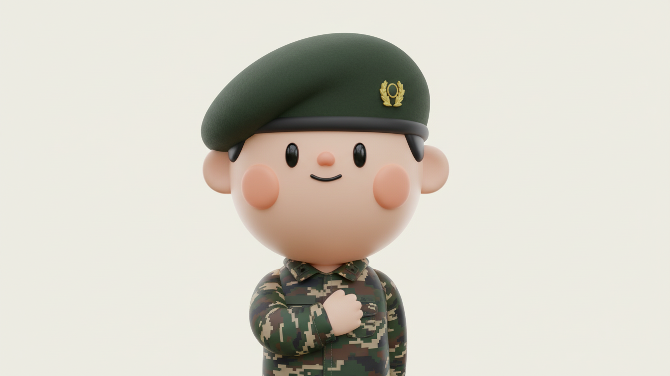 군 입대를 앞두고 시력교정수술 가능 여부를 진지하게 상담받고 있는 20대 남성 환자와 검안사의 모습