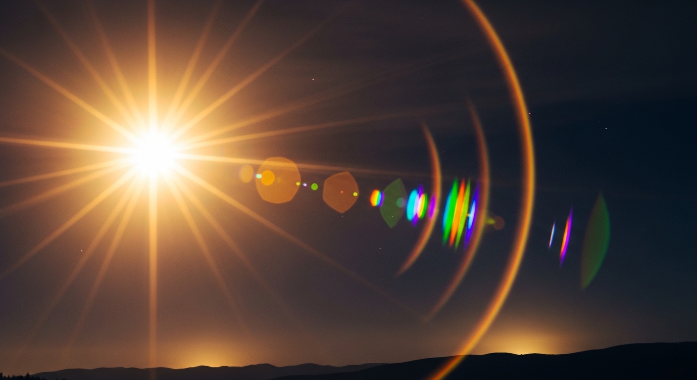 라섹 수술 후 일시적인 빛 번짐과 눈 시림 증상을 겪는 환자의 모습