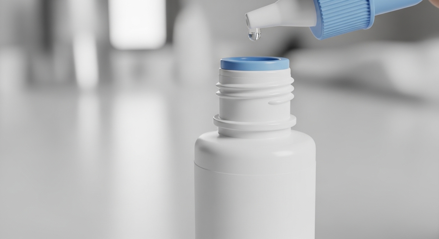 안과 정밀 검사를 위해 동공 확장제(산동제)를 점안하여 동공이 커진 상태의 원리 설명