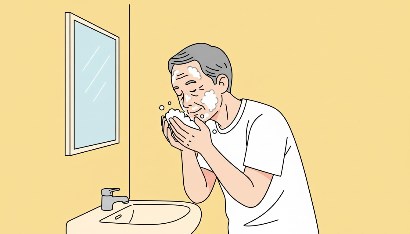 BGN 밝은눈안과 잠실에서 노안 백내장수술 후 고개를 뒤로 젖혀 머리를 감는 안전한 위생 수칙 교육 이미지