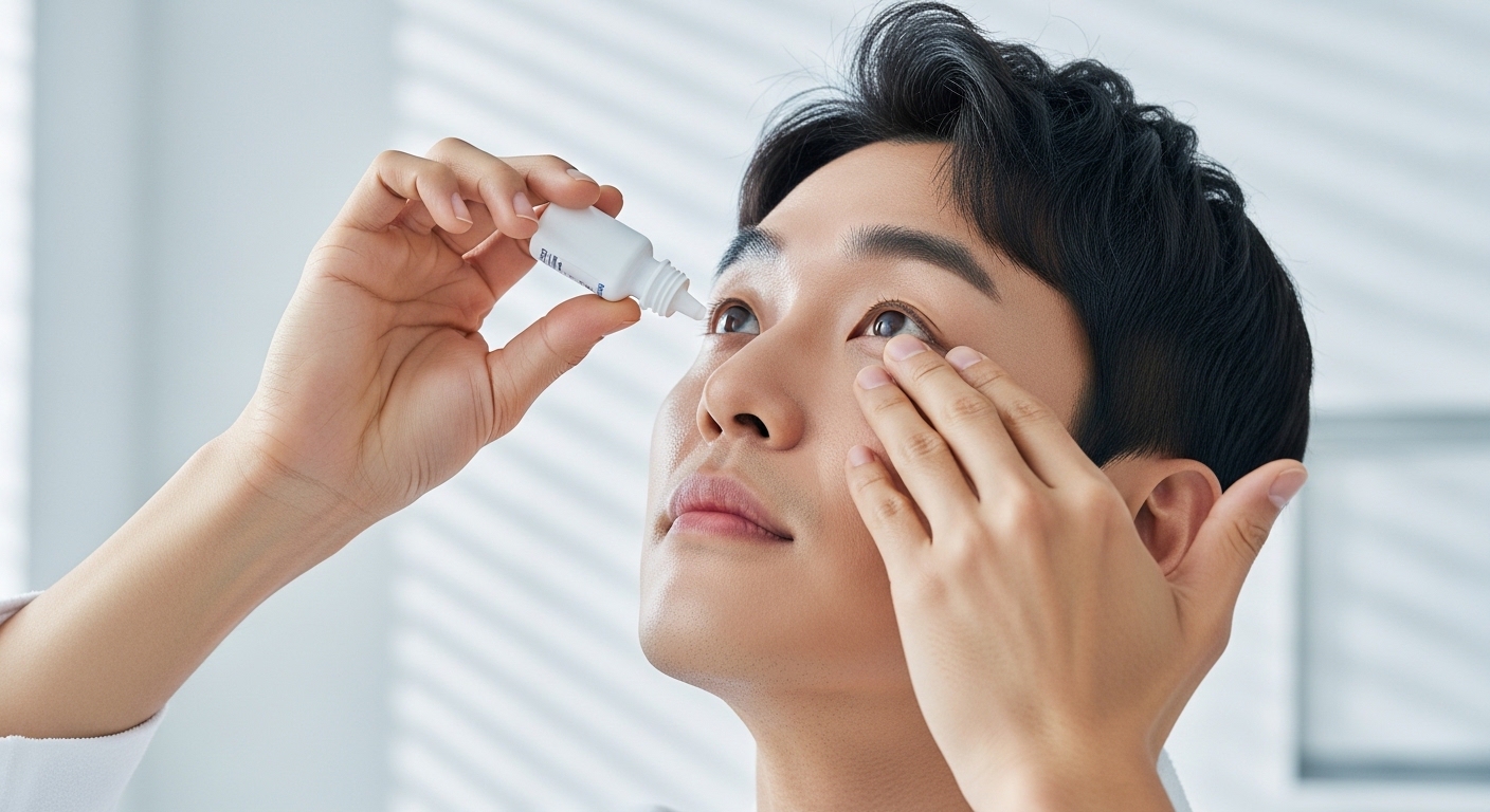 스마일라식 수술 후 빠른 회복을 위한 인공눈물 사용 및 충분한 휴식 루틴