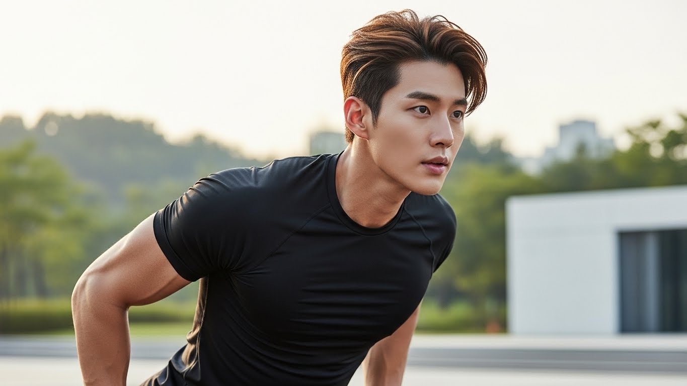 외부 충격에 강하고 절편이 없는 스마일라식의 장점을 나타내는 운동 이미지